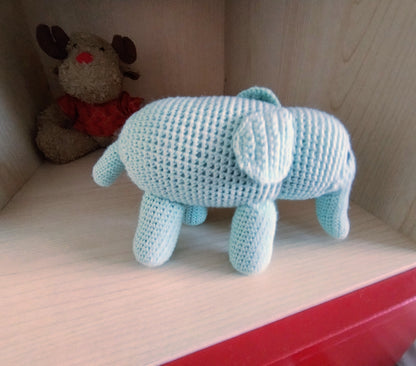 crochet elephant plush Amigurumi Fatto a Mano | Peluche Crochet Italia